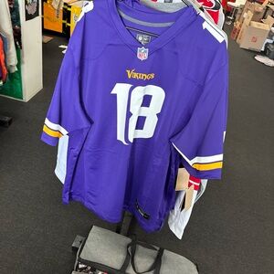 Minnesota Vikings Justin Jefferson NFL Nike Purple Jersey Size XL New NWT